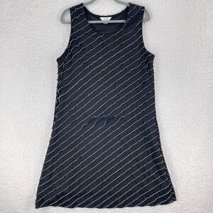 CJ Banks Black Ruffle Textured Sleeveless Dress Womens Pullover‎ Plus Size 1X